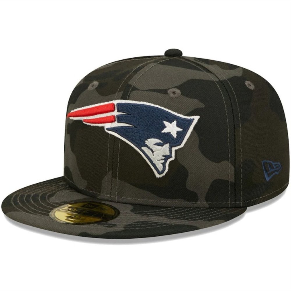 New Era Men's Black New England Patriots Camo 59 FIFTY Fitted Hat